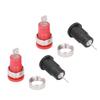 10Pairs 4mm Banana Socket Safe Return Type Red Black Nickel Plated Banana Socket for Electronic Indu