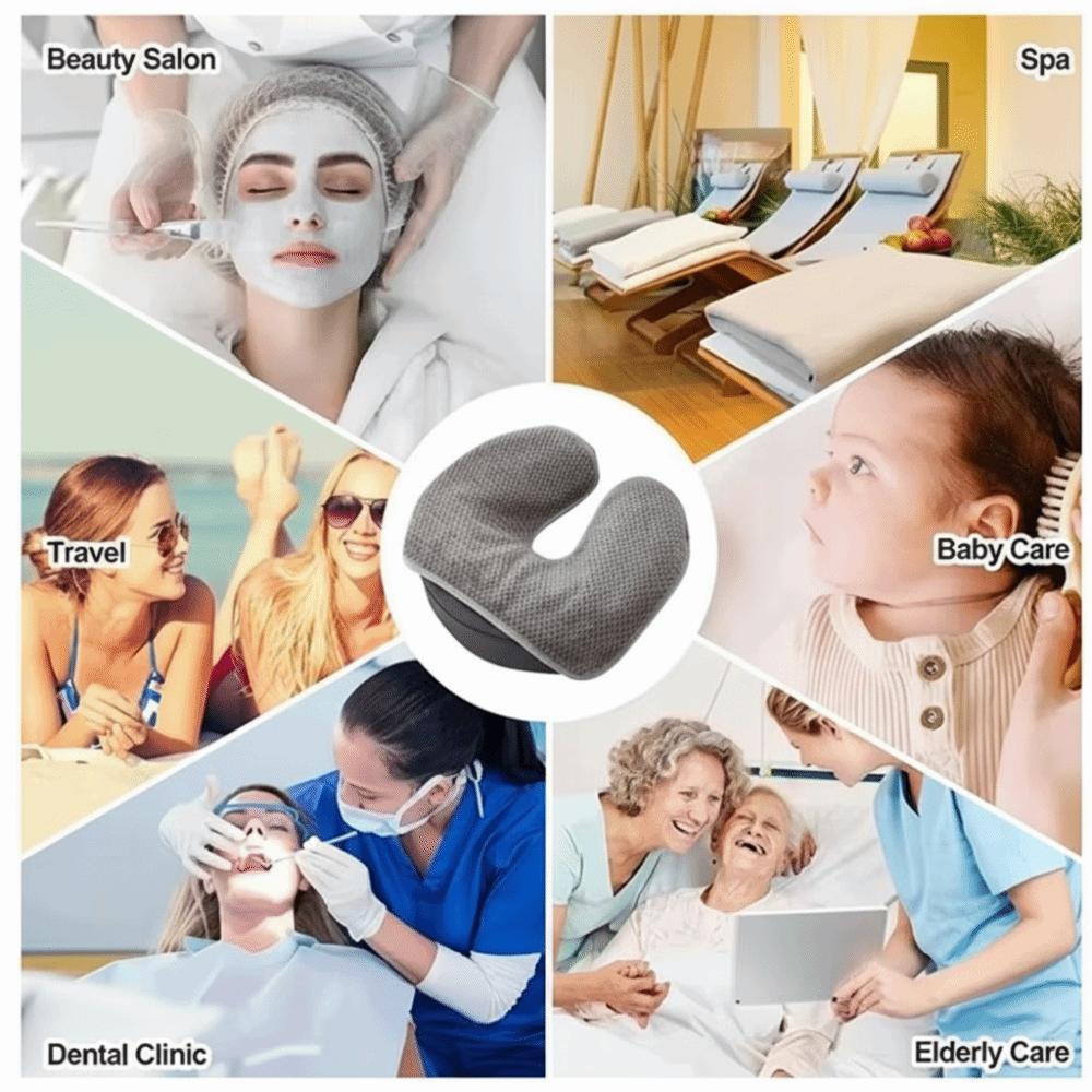 U-förmige Kopfpolster-Handtücher Verdicktes Kopfstützkissen Gesichts-Kissenbezüge für Beauty-SPA