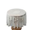 Round Table Cloth Lace Vintage Tablecloth Shabby Chic Embroidered Oblong Table Cover for Wedding Banquet Holiday Round59 Inch /74.8inch  Dinner Tables