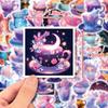 50 Cartoon Cups, World Graffiti Material Hand Account Stickers, Cups, World Art Creative Stickers