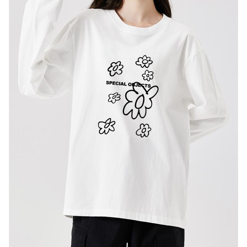 

Basic Long Sleeve Blouse Loose Fit Minimalist Casual Office Top XXL білий