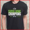 Seattle 2026 Super Bowl LX Campioni Maglietta in Cotone Nero S-5XL