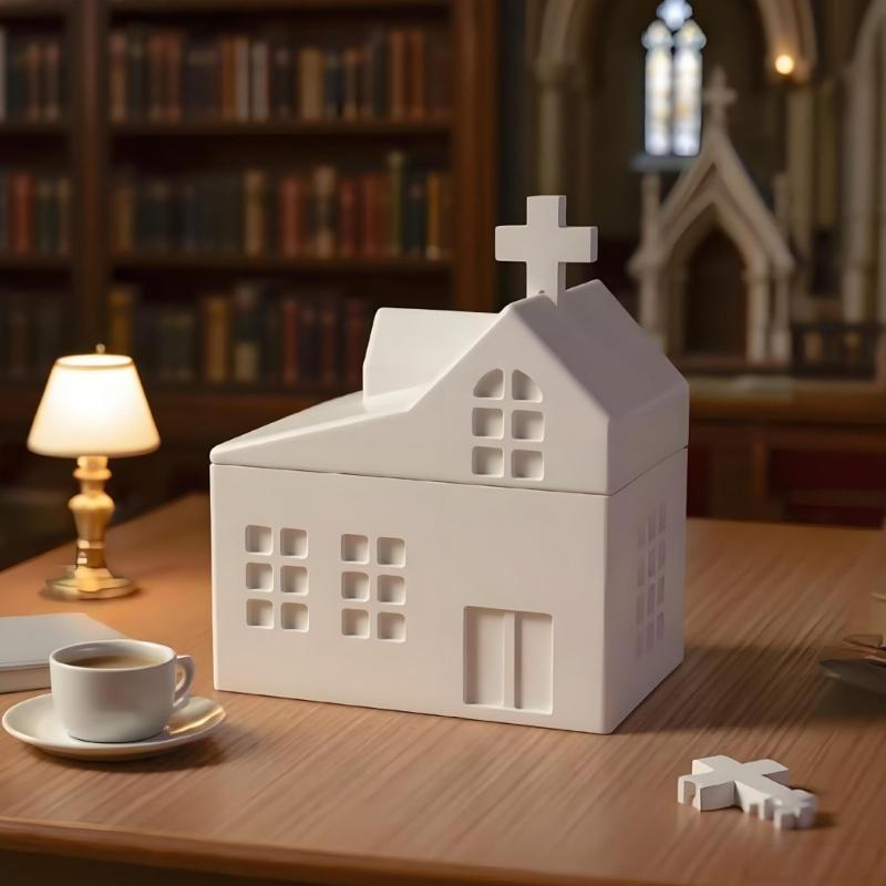 Kaminhaus Kerzenbecher Silikonformen Gipsformen Gussformen Vorratsglasformen Bastelbedarf