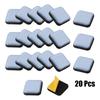 Furniture Moving Pads 20PCS PTFE Sliders Square Gliders for Chair Legs Sofa Table Home Floor Protection Hardware Rubber Feet