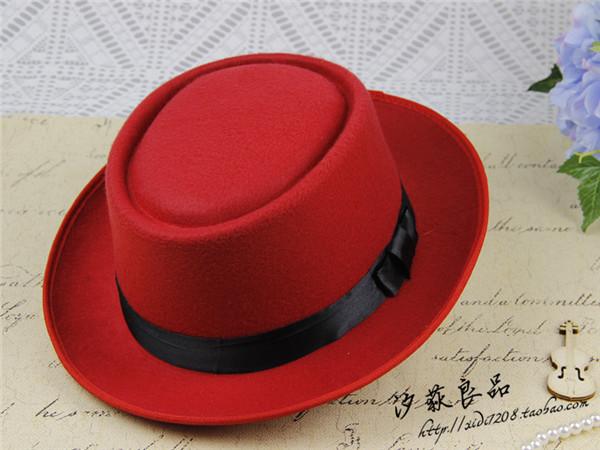 British Retro Woolen Big Eave Hat, Dome Big Edge Top Hat, Sun Hat, Children'S Magic Hat