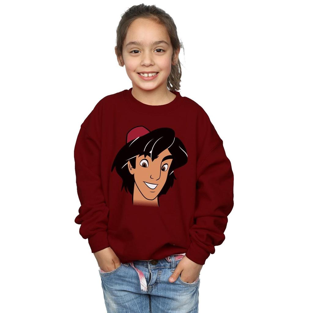 Disney Girls Aladdin Headshot Sweatshirt