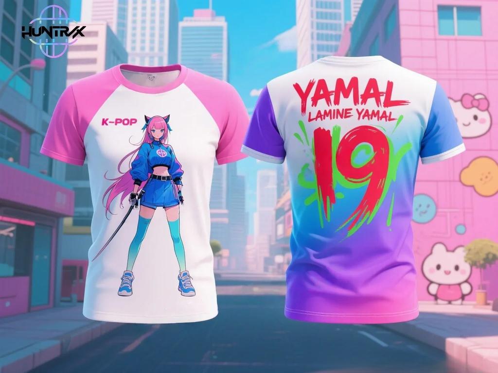 T-Shirts Girls Children's Cartoon Printed Fashion Short Sleeve T-Shirt Casual Fashion Summer Girls Short Sleeve Clothing Top