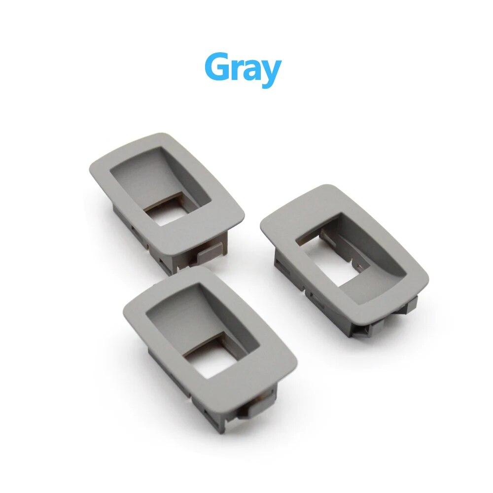 

3 шт., передняя и задняя крышка переключателя окна пассажирской двери, замена панели для BMW 3 серии E90 E91 316 318 320 325 328i 2004-2012 серый