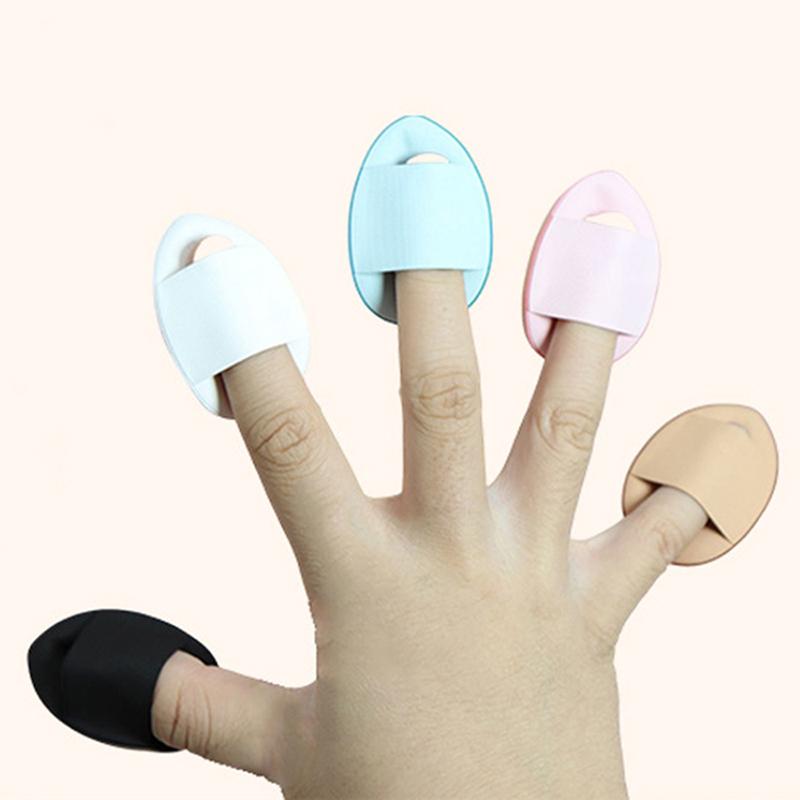10/7pcs Mini Cotton Triangle Makeup Finger Soft Makeup Puff Shaping Sponge Powder Cosmetics Foundation Make-Up Cosmetics Finger