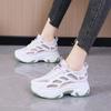 Mesh Women's Platform Shoes Fashion Height-enhancing Breathable Casual Shoes 2025 Summer Comfortable Soft-soled Sneakers Tenis