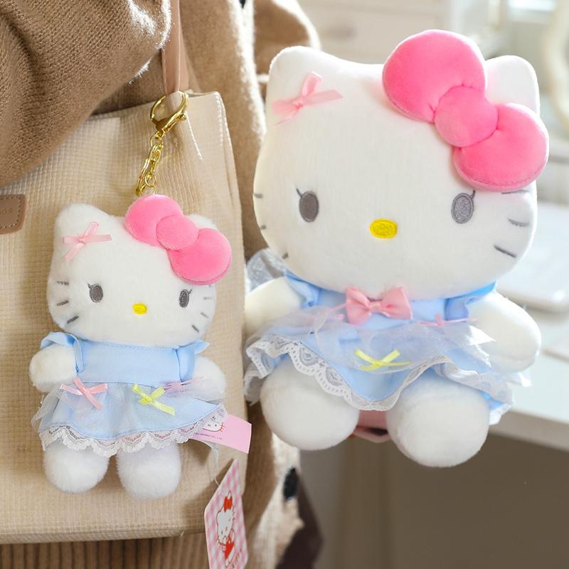 Premium-Quality Sanrio Top-Grade Blue Premium-Quality Hellokitty First-Class Plush Play Sets Top-Grade Pendants High-Standard Kawaii First-Class