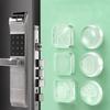3Pcs/set Mute Door Stopper Transparent Silicone Self Adhesive Safety Shock Absorber Wall Protector Handle Anti-crash Pad