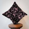 Black Pink Lace Pattern Personalized Pillow Cover Kids Bedroom Wild Party Decor Pillowcase Kid Birthday Shower Gift