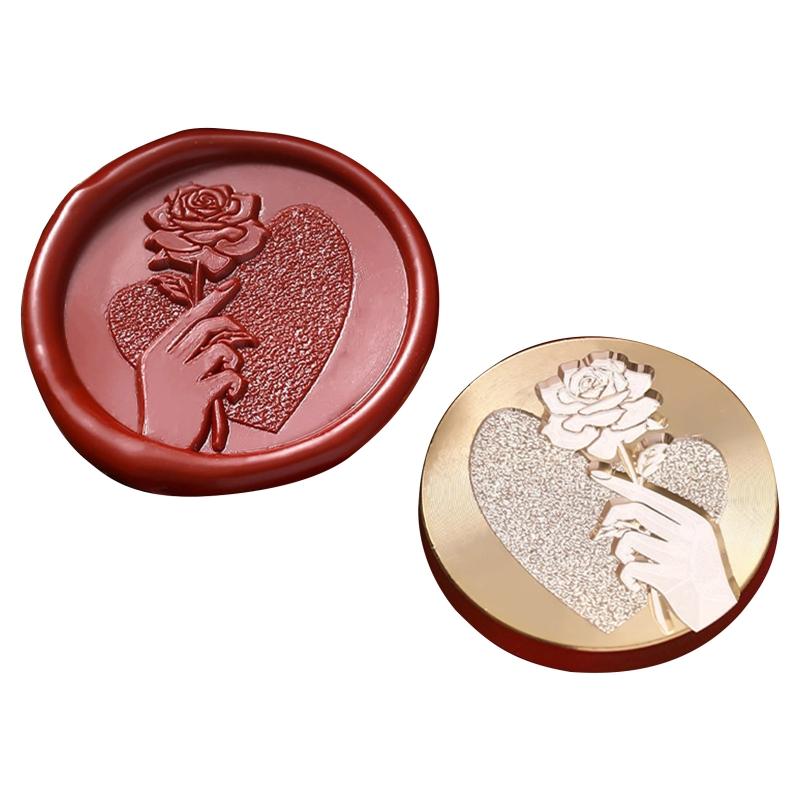 Lovely Wax Seal Stamp Love Theme Stamps for Head Scrapbooks Decorative Gift Pack