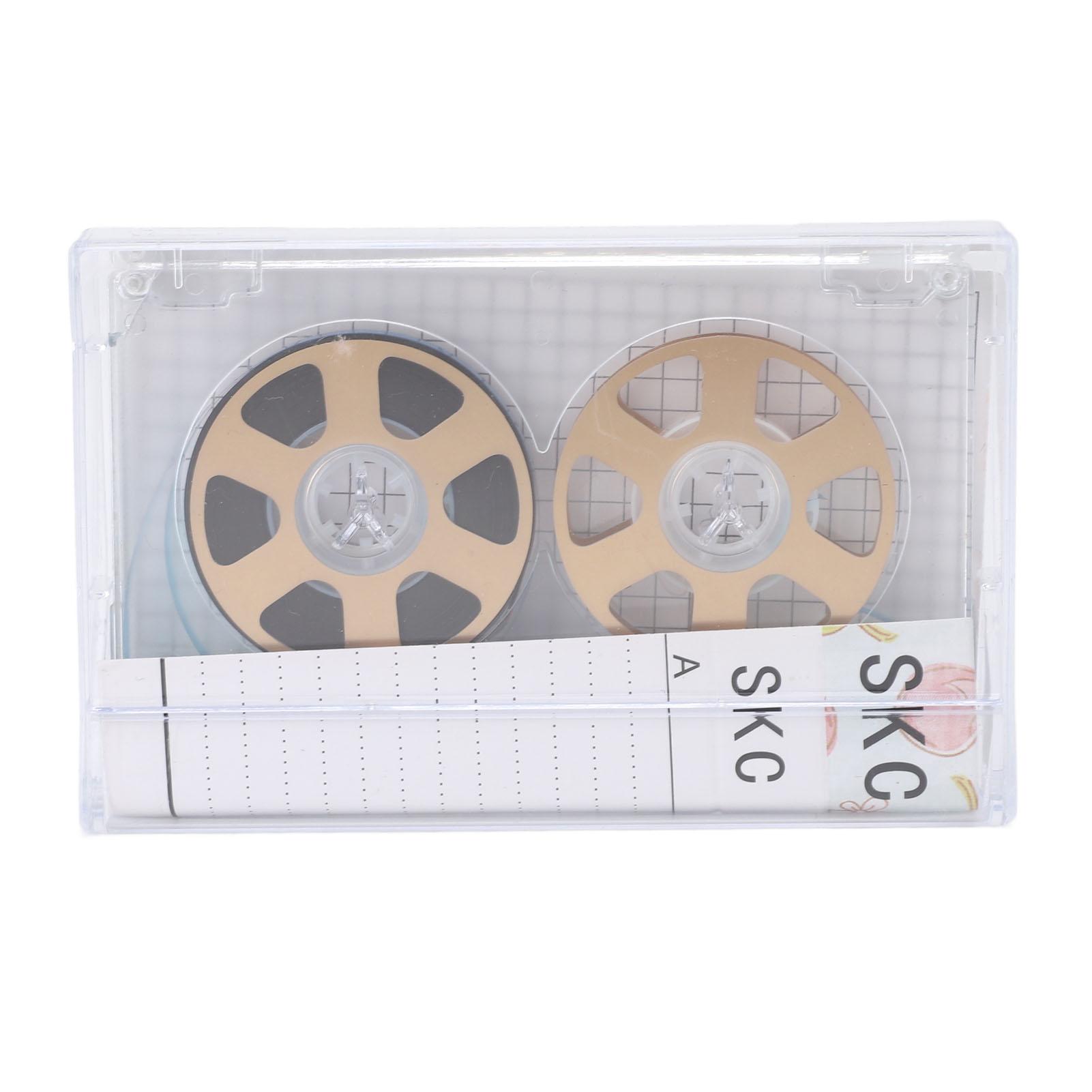 

Reel to Reel Blank Cassette Tape 46 Minutes Normal Bias Low Noise High Output Transparent Sound золотий