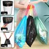 Thickened Black Drawstring Trash Bags for Kitchen & Dorm - Large Size, Pull-Up Closure