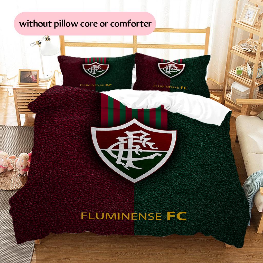 Fluminense FC Pattern Bedding Quilt Set Home Decoration Gift (1 * duvet cover + 2 * pillowcase without core)