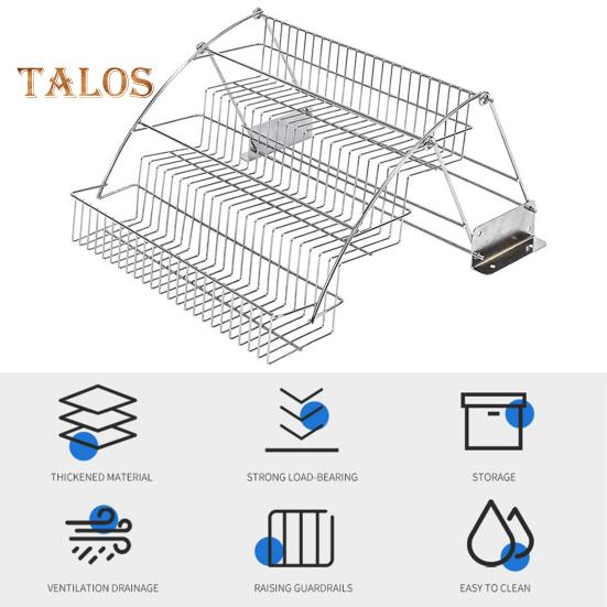 3-Tier Spice Rack Large Capacity Strong Load-bearing Easy To Install Retractable Kitchen Storage Shelf Seasoning Jar Organizer