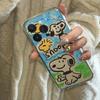 Applicable to Apple 11ProMax mobile phone case, new iphone11 advanced sense 11 silicone anti-drop hand-painted Snoopy