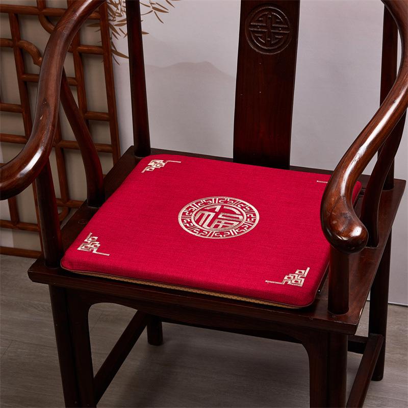Chinese Style Cushion Mahogany Furniture Sofa Seat Cushion Taishi Circle Chair Tea Chair Non-slip Back Cushion