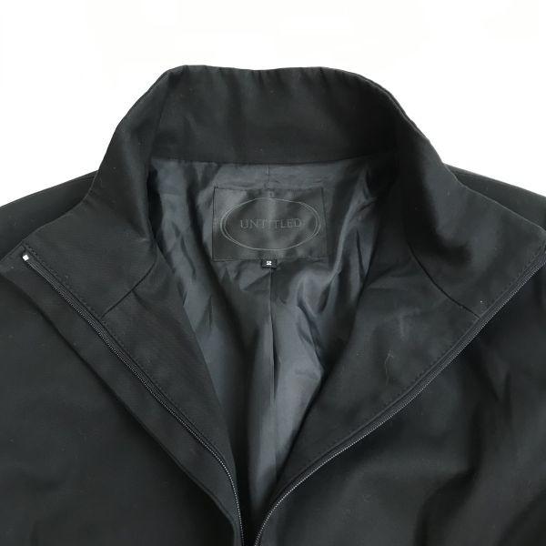 UNTITLED Hergestellt in Japan Hoher Kragen Reißverschluss Blouson Jacke 2 Damen M Schwarz Oberbekleidung Oberteile(GEBRAUCHT)