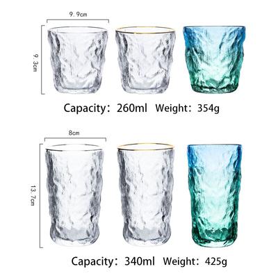 Nuova tazza di acqua in vetro per uso domestico Tazza di birra estiva femminile Ins Modello ghiacciaio di alta qualità Tazza di latte grande Tazza di tè, caffè, succo di frutta