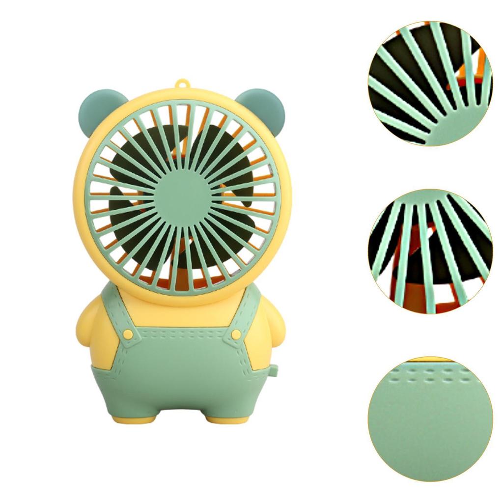 Portable Handheld Fan Low Noise Rechargeable USB Charging Summer Gift Table Pocket Size for Office Home Travel Camping Fishing