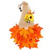 Gnome Leaf Wreath With Sunflower Decor Thanksgiving Door Hanging Festival Home Decoration
