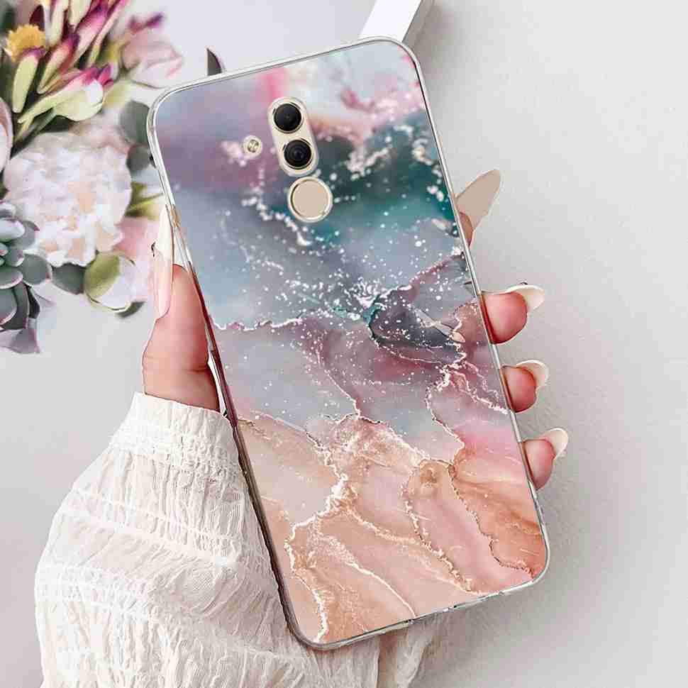 For Huawei Mate 20 Lite 6.3" Case SNE-AL00 Cute Cat Soft Silicone Cover For Huawei Mate 20Lite SNE-LX1 Colorful Butterfly Shell