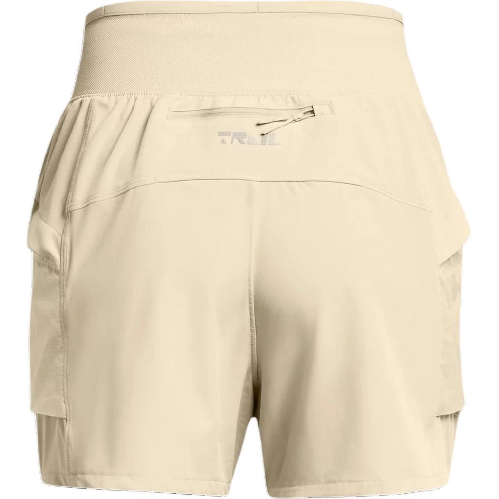 Under Armour Solid Color Comfortable Sports Shorts Women Shorts Khaki Gray 1383360-289