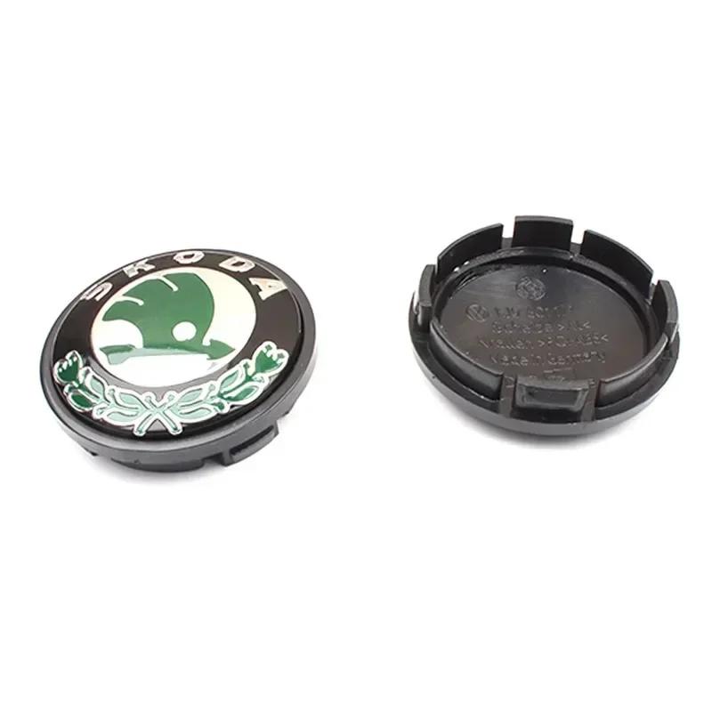 2025 New 4Pcs 56MM Wheel Hub Center Caps For SKODA Octavia Superb Kodiaq Superb Fabia Rapid Xindong Yeti