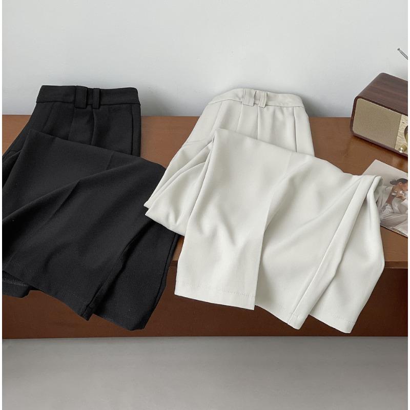 Modische plissierte Hose mit weitem Bein für Damen, hohe Taille, gerade, locker, Anzughose, weiblich, Frühling 2026