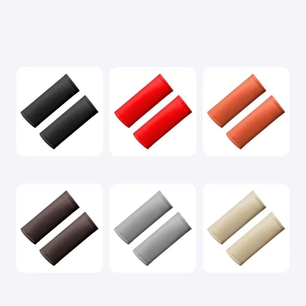 2Pcs Soft Pull Handle Gloves Non-slip Car Ceiling Handle Car Handle Cover Car Interior Decoration