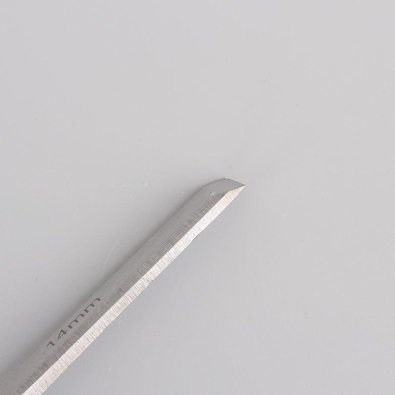 4 Delars Trämejselsats för Träbearbetning, CR-V Stål Fasat Eggblad, Slitstarkt PVC Hög Slagstyrka Handtag Trämejsel Handverktyg