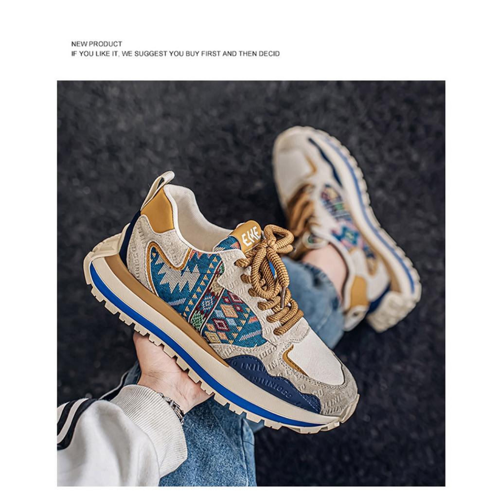 Men's Shoes, Height Increasing, Casual, Sports Shoes, Teenagers, Leather Surface, Thick Sole, Dad's Trendy Shoes