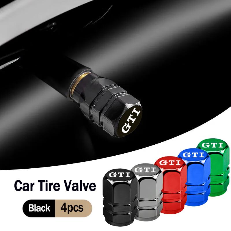 2026 Hot For VW VOLKSWAGEN Car Tire Valve Caps Emblem Metal Cap Case Dust Covers Accessories For Volkswagen GTI Amarok T5 Teramo