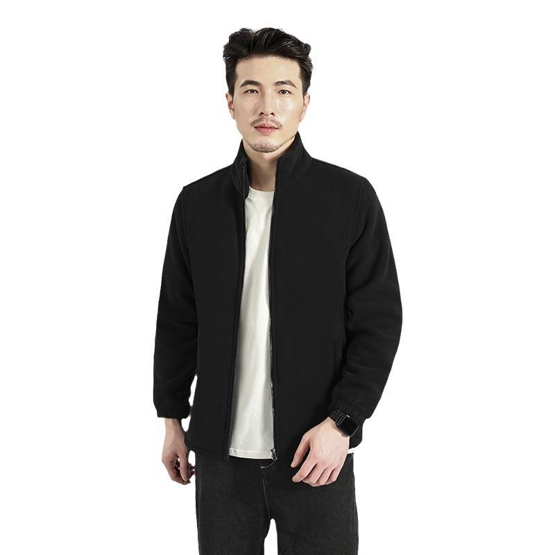Outdoor Fashion Fleece Clothing Autumn and Winter Warm Top Casual Sweater Fleece Thickened Fleece Jacket Men
