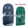 M3N40821302 Key Fob for Jeep, RAM, Chrysler, Dodge, SRT Hellcat - ID46 Chip, 433MHz Frequency