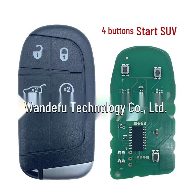 M3N40821302 Key Fob for Jeep, RAM, Chrysler, Dodge, SRT Hellcat - ID46 Chip, 433MHz Frequency