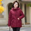 White Eiderdown Down Jacket Women's Loose Winter Clothes Retro Middle-aged and Elderly Mothers Plus Size Temperament Chinese Style Down Jacket