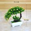 Creative Home Decor: Artificial Bonsai Grass Balls and Mini Cherry Snow Ball Trees