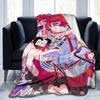 Cartoon Kasane Teto Blanket Velvet Spring/Autumn  Portable Super Warm Throw Blankets for Bedding Couch Bedspread