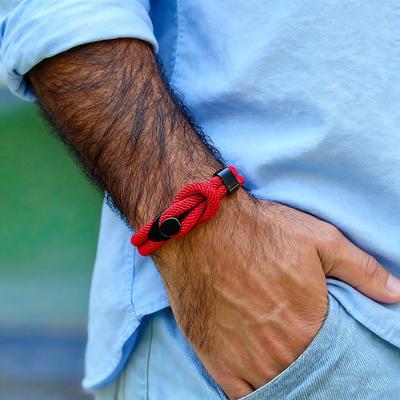 Noter Stylish Lucky Red String Bracelet Men Wrist Jewelry A Grade 4mm Fabric Wrap Braslet Perfect Gift For Him Pulseria Hombre