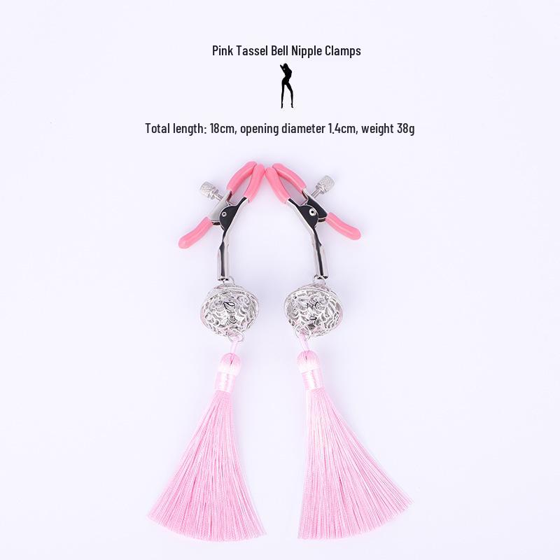 Women's Wearable Erotic Double Peaks SM Nipple and Vaginal Clamps