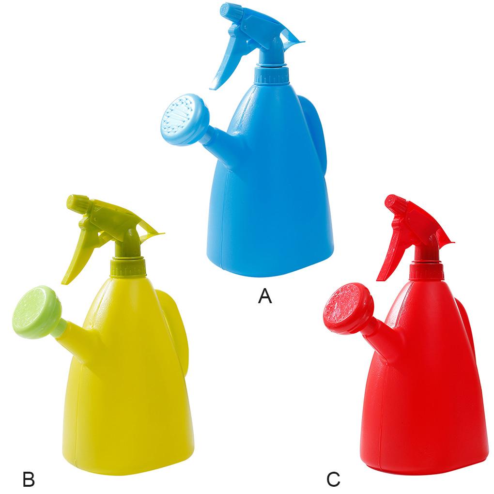 Sprühflasche Kunststoff Tragbar Gartensprüher mit Verstellbarer Düse Leere Wassernebel Flasche