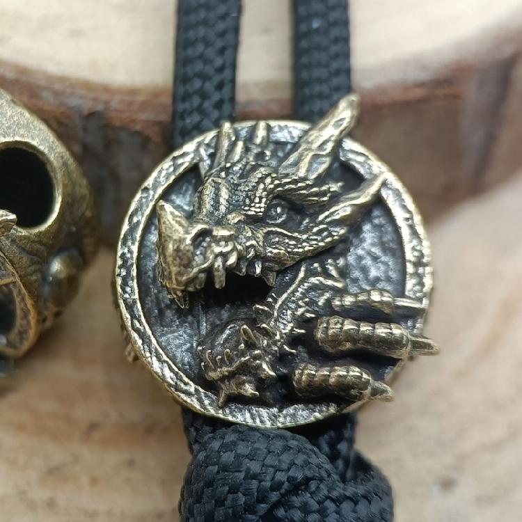 Portable Brass Dragon Pendant Practical Brass Dragon Pendant Designed For Outdoors Adventures And Crafting Projects