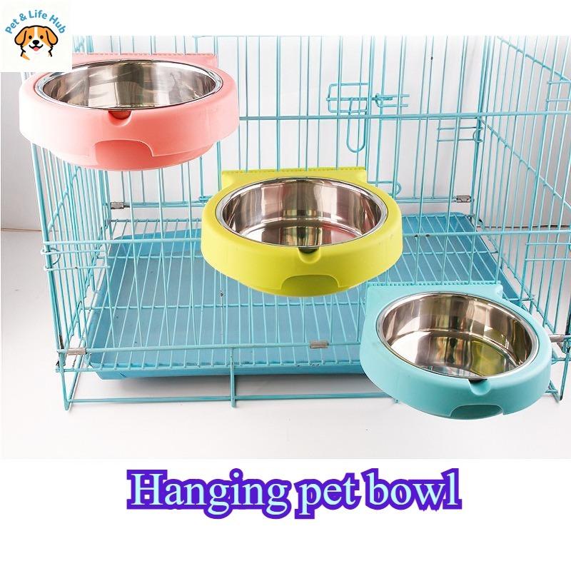New model stainless steel dog bowls Wall-mountedpet bowl Prevent the cat bowl from tipping over pet supplies pet feeder