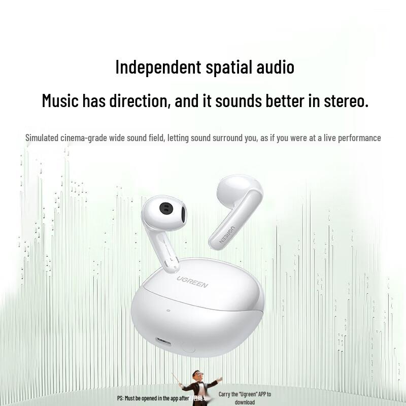 UGREEN Hitune H6 Pro Adaptive Noise Cancelling Bluetooth Earbuds