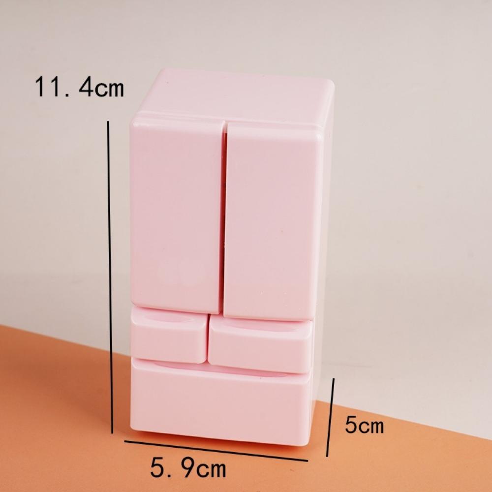 Mini Miniature Fridge Plastic Refrigerator Model Simulation Refrigerator  Doll House Accessories