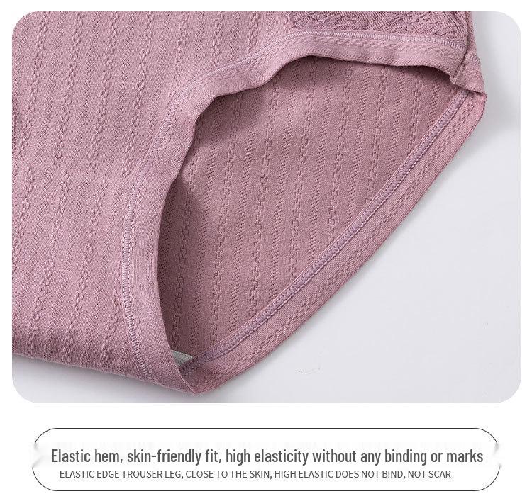 High-Waisted Cotton Briefs for Middle-Aged and Elderly Women - Comfortable, Breathable, Plus Size.